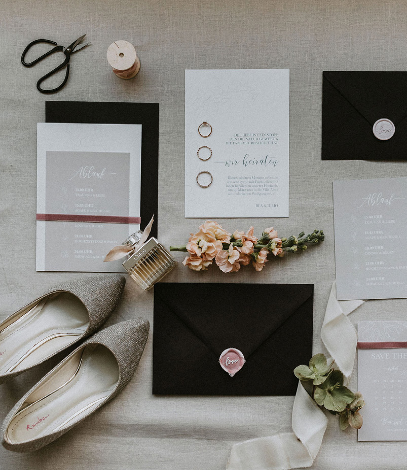 Designkonzept Hochzeit